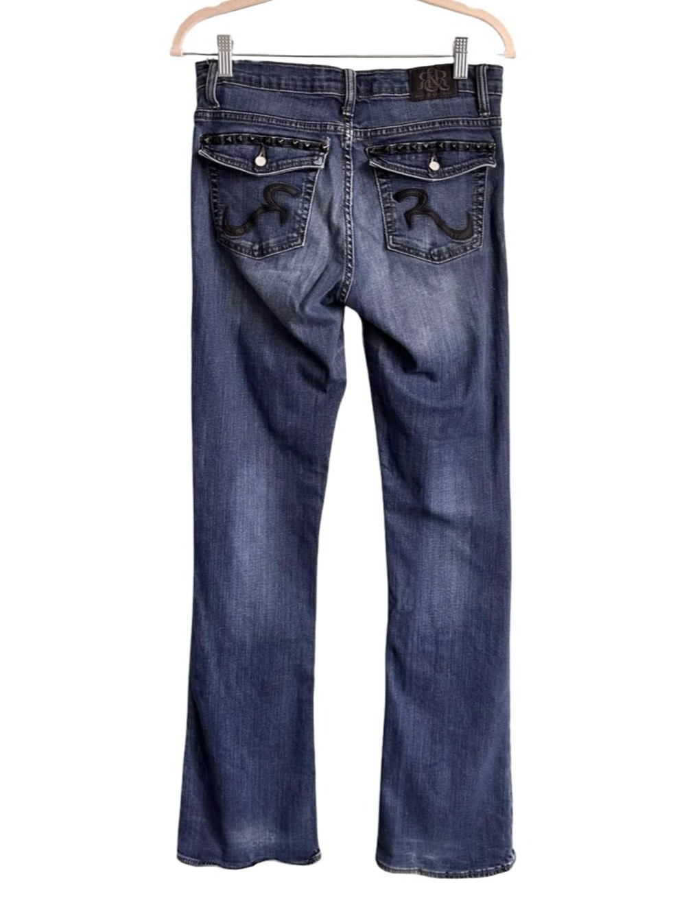 Rock & Republic Y2K Studded Blue Denim Bootcut Jeans Women’s Size 10